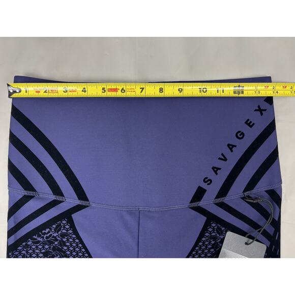 Savage X Fenty Sport by Rihanna Womens Leggings Size XL (14-16) Purple NWT - Picture 7 of 14